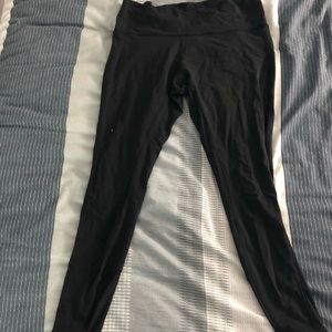 Lululemon leggings with sheer sides